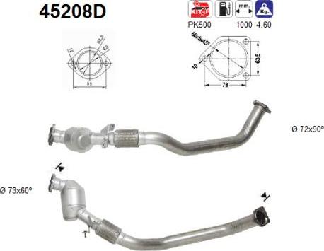 AS 45208D - Katalitik çevirici furqanavto.az