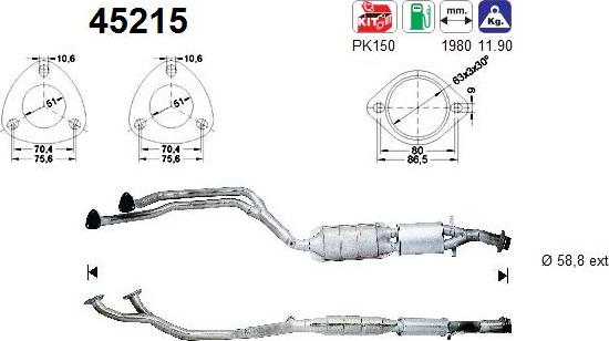 AS 45215 - Katalitik çevirici furqanavto.az