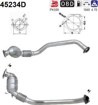 AS 45234D - Katalitik çevirici furqanavto.az