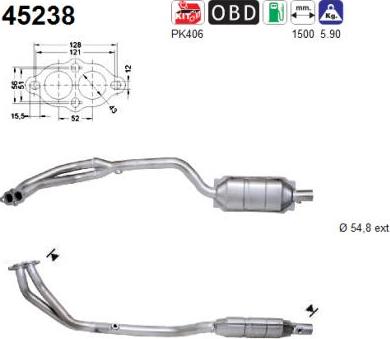 AS 45238 - Katalitik çevirici furqanavto.az