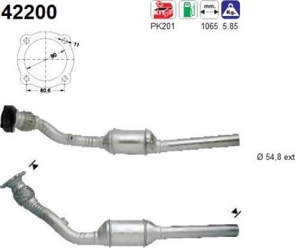 AS 42200 - Katalitik çevirici furqanavto.az