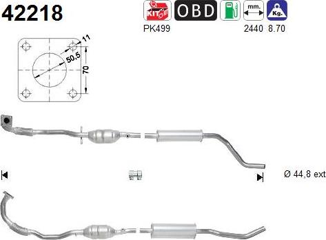 AS 42218 - Katalitik çevirici furqanavto.az