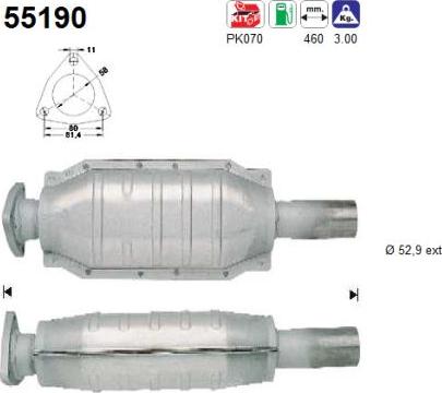 AS 55190 - Katalitik çevirici furqanavto.az