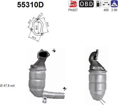 AS 55310D - Katalitik çevirici furqanavto.az