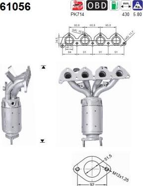 AS 61056 - Katalitik çevirici furqanavto.az