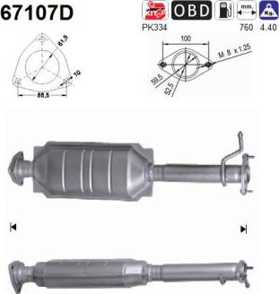 AS 67107D - Katalitik çevirici furqanavto.az