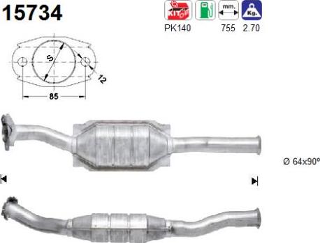 AS 15734 - Katalitik çevirici furqanavto.az