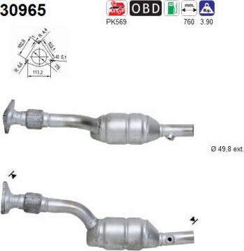 AS 30965 - Katalitik çevirici furqanavto.az