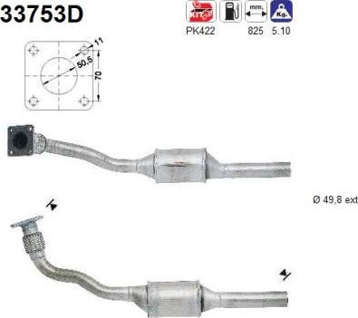 AS 33753D - Katalitik çevirici furqanavto.az