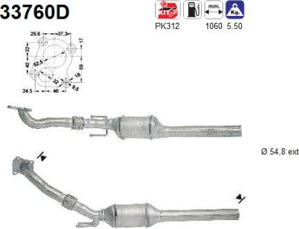 AS 33760D - Katalitik çevirici furqanavto.az