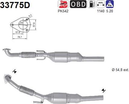 AS 33775D - Katalitik çevirici furqanavto.az