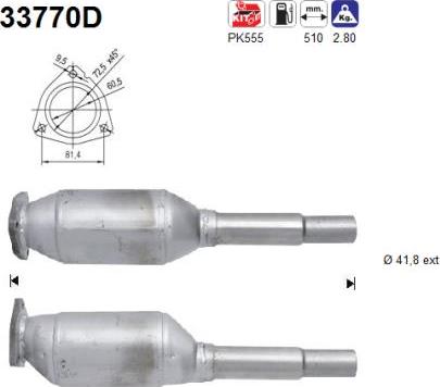 AS 33770D - Katalitik çevirici furqanavto.az