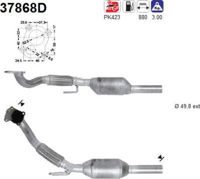 AS 37868D - Katalitik çevirici furqanavto.az