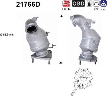 AS 21766D - Katalitik çevirici furqanavto.az