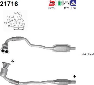 AS 21716 - Katalitik çevirici furqanavto.az