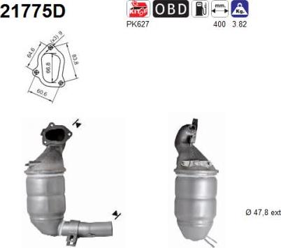 AS 21775D - Katalitik çevirici furqanavto.az