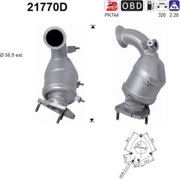 AS 21770D - Katalitik çevirici furqanavto.az