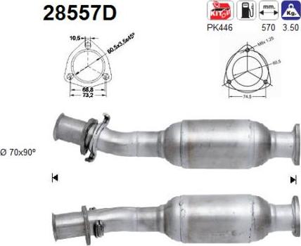 AS 28557D - Katalitik çevirici furqanavto.az