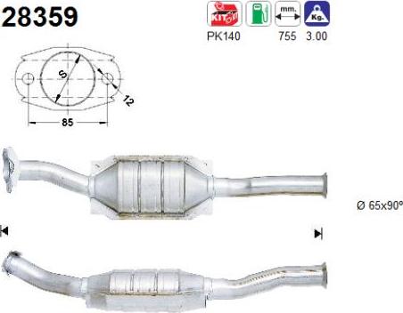 AS 28359 - Katalitik çevirici furqanavto.az