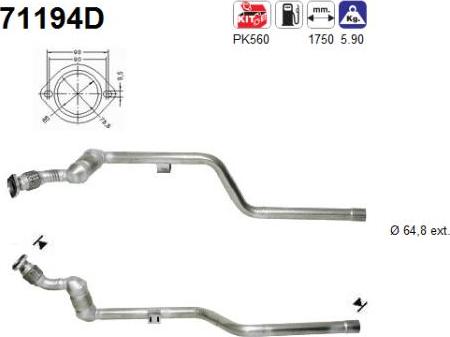 AS 71194D - Katalitik çevirici furqanavto.az