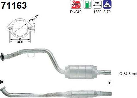 AS 71163 - Katalitik çevirici furqanavto.az