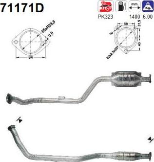 AS 71171D - Katalitik çevirici furqanavto.az