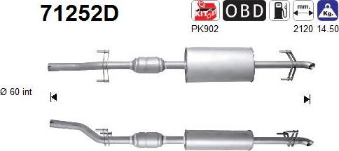 AS 71252D - Katalitik çevirici furqanavto.az