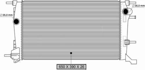 ASAM 34915 - Radiator, mühərrikin soyudulması furqanavto.az