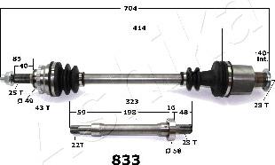 Ashika 62-08-833 - Sürücü mili furqanavto.az