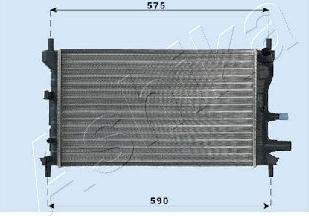 Ashika RDA053060 - Radiator, mühərrikin soyudulması furqanavto.az