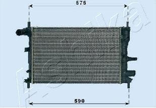 Ashika RDA053062 - Radiator, mühərrikin soyudulması furqanavto.az