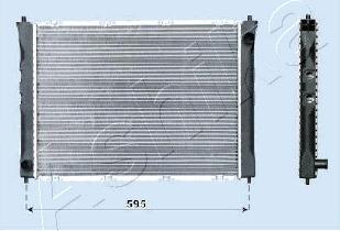 Ashika RDA012042 - Radiator, mühərrikin soyudulması furqanavto.az