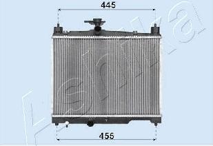 Ashika RDA153041 - Radiator, mühərrikin soyudulması furqanavto.az