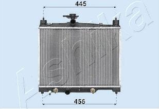 Ashika RDA153014 - Radiator, mühərrikin soyudulması furqanavto.az