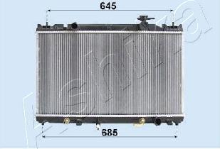 Ashika RDA153118 - Radiator, mühərrikin soyudulması furqanavto.az