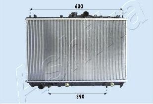 Ashika RDA163026 - Radiator, mühərrikin soyudulması furqanavto.az