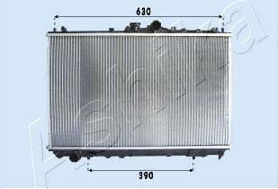 Ashika RDA163027 - Radiator, mühərrikin soyudulması furqanavto.az