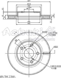 Ashuki 0990-1912 - Əyləc Diski furqanavto.az