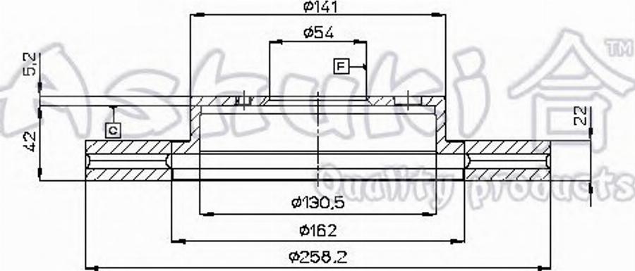 Ashuki 0990-8402 - Əyləc Diski furqanavto.az