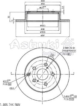 Ashuki 0993-1602 - Əyləc Diski furqanavto.az