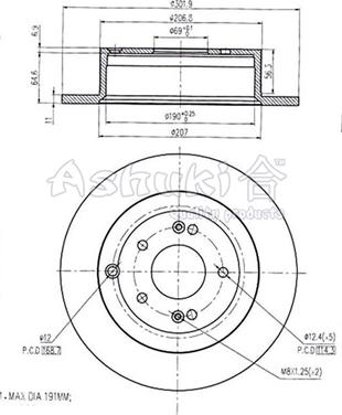 Ashuki 0993-3150 - Əyləc Diski furqanavto.az