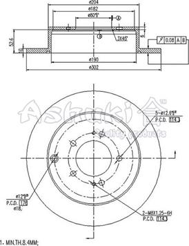 Ashuki C652-40 - Əyləc Diski furqanavto.az