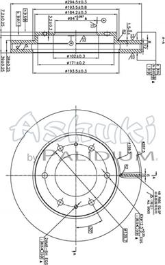 Ashuki C652-59 - Əyləc Diski furqanavto.az