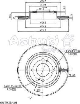 Ashuki C652-58 - Əyləc Diski furqanavto.az