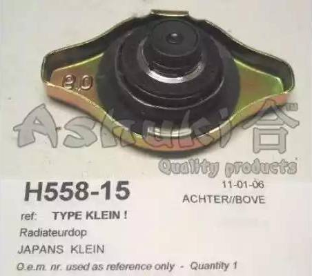 Ashuki H55815 - Mühürləmə qapağı, radiator furqanavto.az