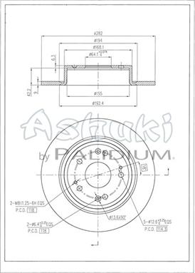 Ashuki H039-83 - Əyləc Diski furqanavto.az