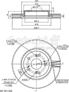 Ashuki H039-78 - Əyləc Diski furqanavto.az