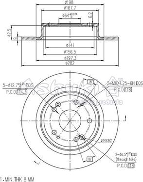 Ashuki H038-21 - Əyləc Diski furqanavto.az