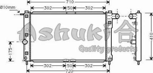 Ashuki J205-01 - Radiator, mühərrikin soyudulması furqanavto.az