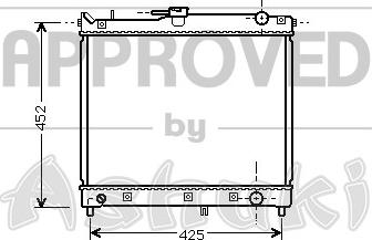 Ashuki K454-03 - Radiator, mühərrikin soyudulması furqanavto.az